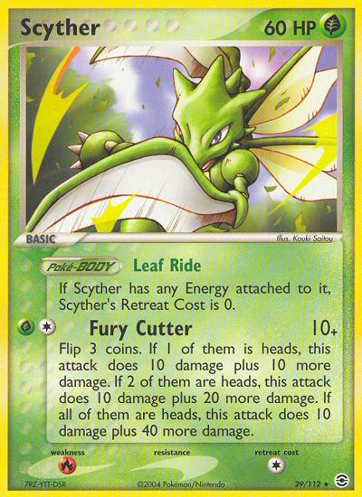 Scyther (29/112) [EX: FireRed & LeafGreen] | Golgari Games