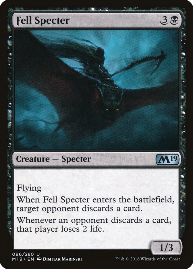 Fell Specter [Core Set 2019] | Golgari Games