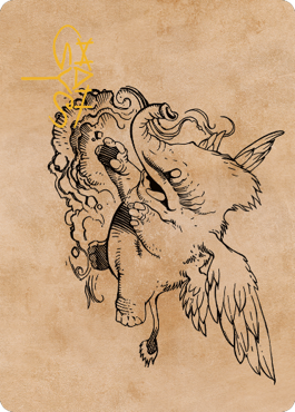 Lulu, Loyal Hollyphant Art Card (46) (Gold-Stamped Signature) [Commander Legends: Battle for Baldur's Gate Art Series] | Local Legends