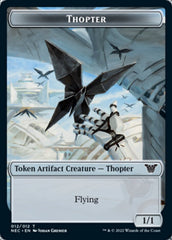 Thopter // Spirit (002) Double-sided Token [Kamigawa: Neon Dynasty Commander Tokens] | Golgari Games