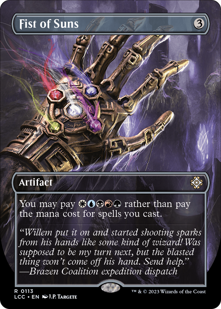 Fist of Suns (Borderless) [The Lost Caverns of Ixalan Commander] | Local Legends