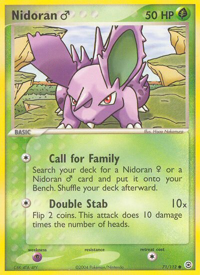 Nidoran (71/112) (Male) [EX: FireRed & LeafGreen] | Golgari Games