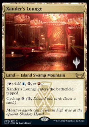 Xander's Lounge (Promo Pack) [Streets of New Capenna Promos] | Golgari Games