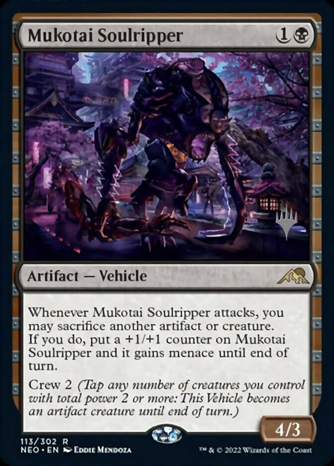 Mukotai Soulripper (Promo Pack) [Kamigawa: Neon Dynasty Promos] | Golgari Games