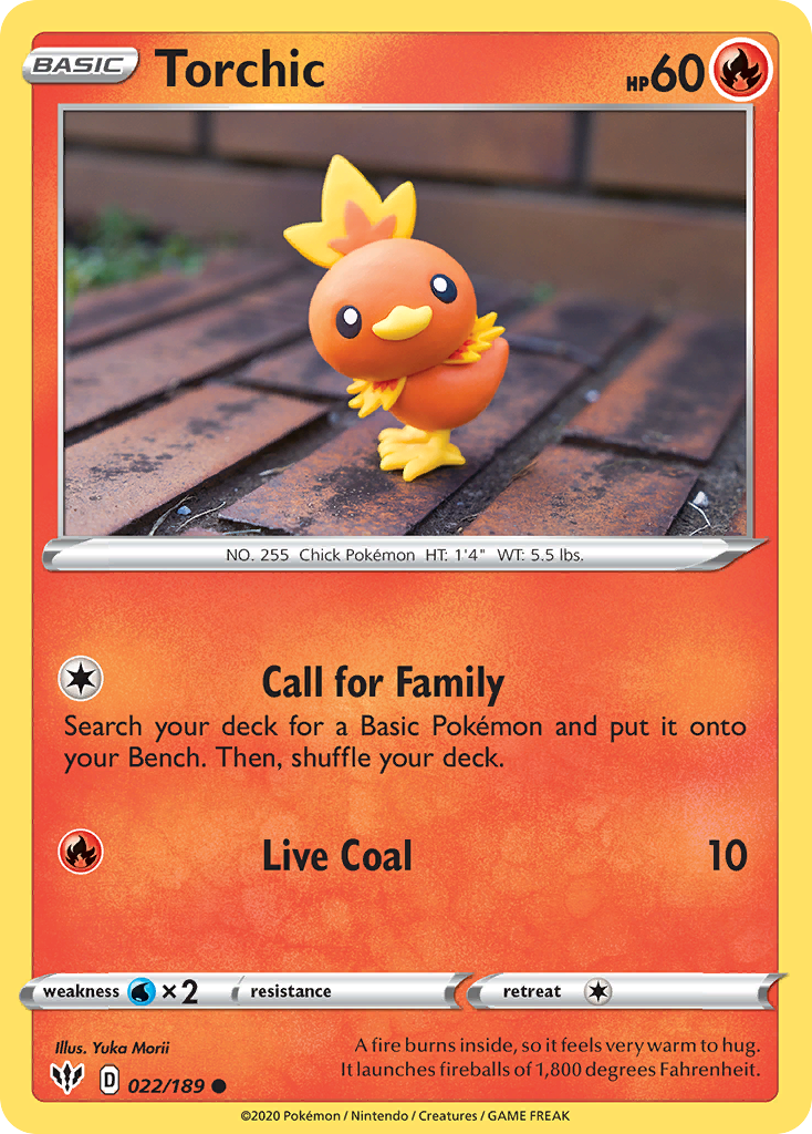 Torchic (022/189) [Sword & Shield: Darkness Ablaze] | Golgari Games