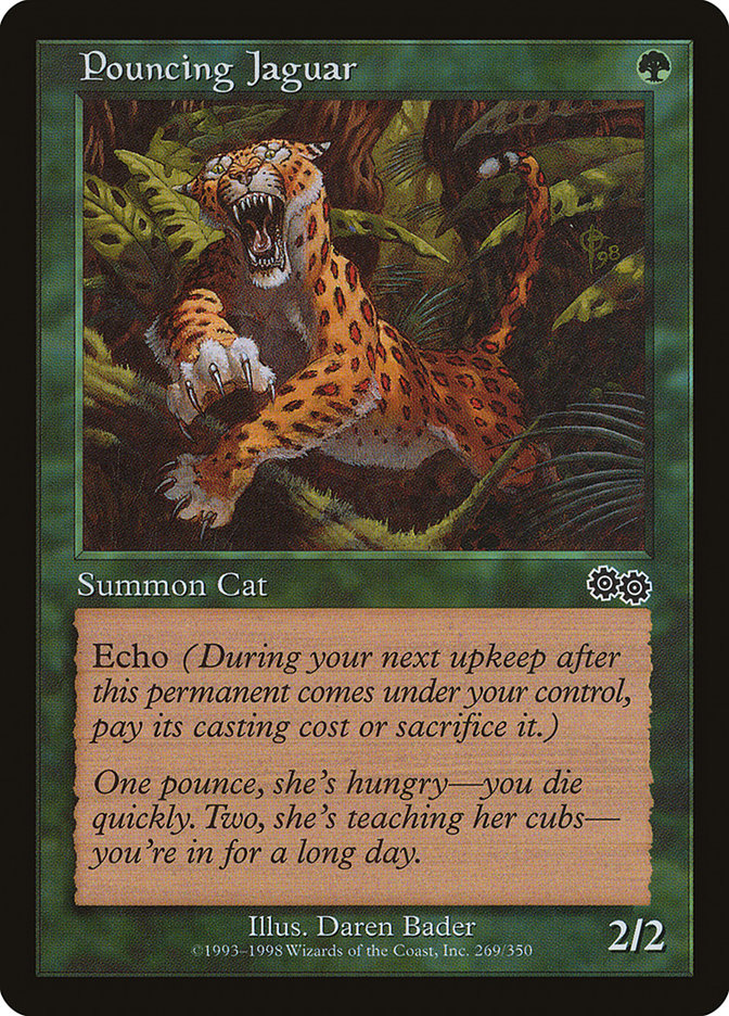 Pouncing Jaguar [Urza's Saga] | Golgari Games