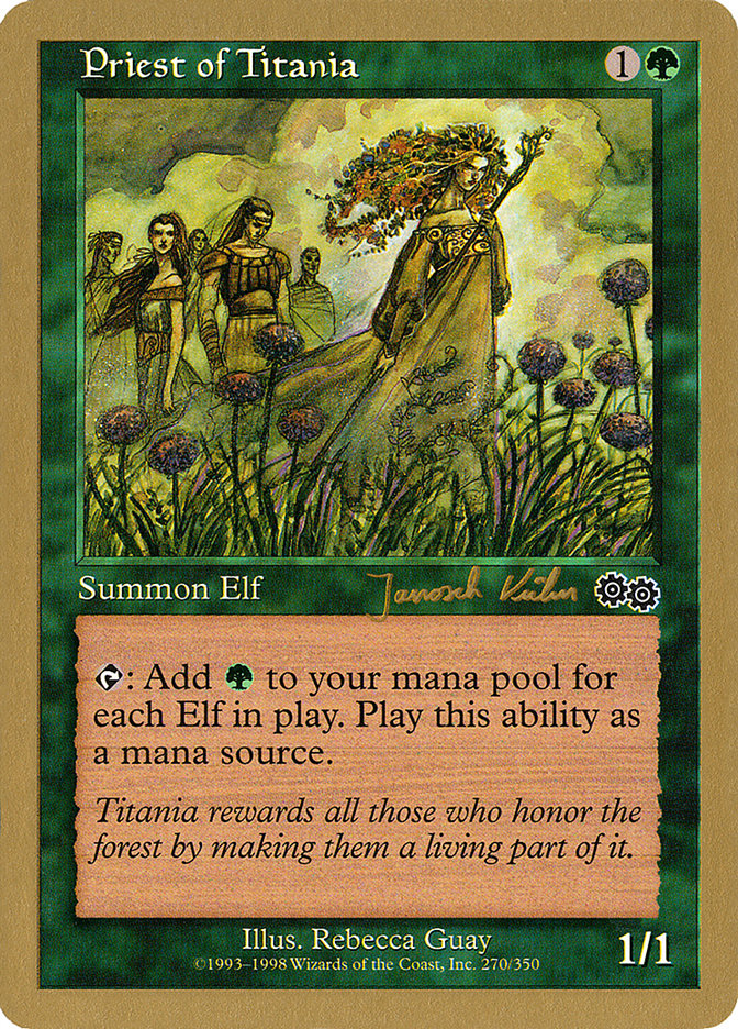 Priest of Titania (Janosch Kuhn) [World Championship Decks 2000] | Local Legends
