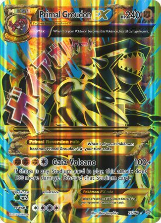 Primal Groudon EX (97/98) (Jumbo Card) [XY: Ancient Origins] | Golgari Games