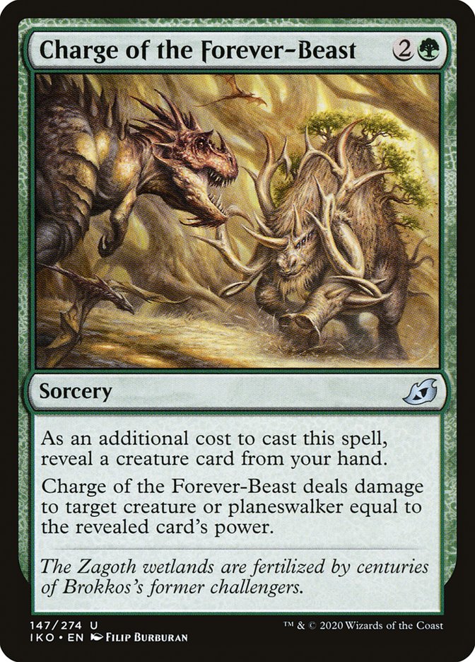 Charge of the Forever-Beast [Ikoria: Lair of Behemoths] | Golgari Games