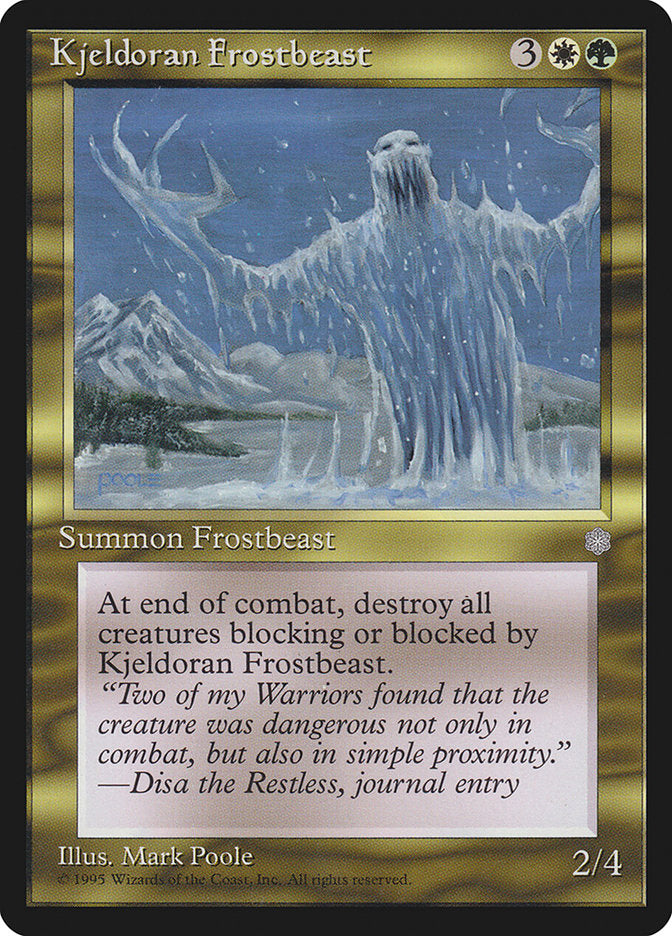 Kjeldoran Frostbeast [Ice Age] | Golgari Games