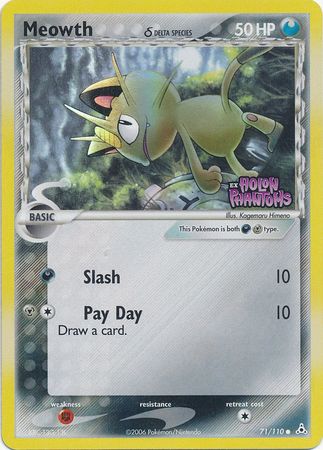 Meowth (71/110) (Delta Species) (Stamped) [EX: Holon Phantoms] | Golgari Games