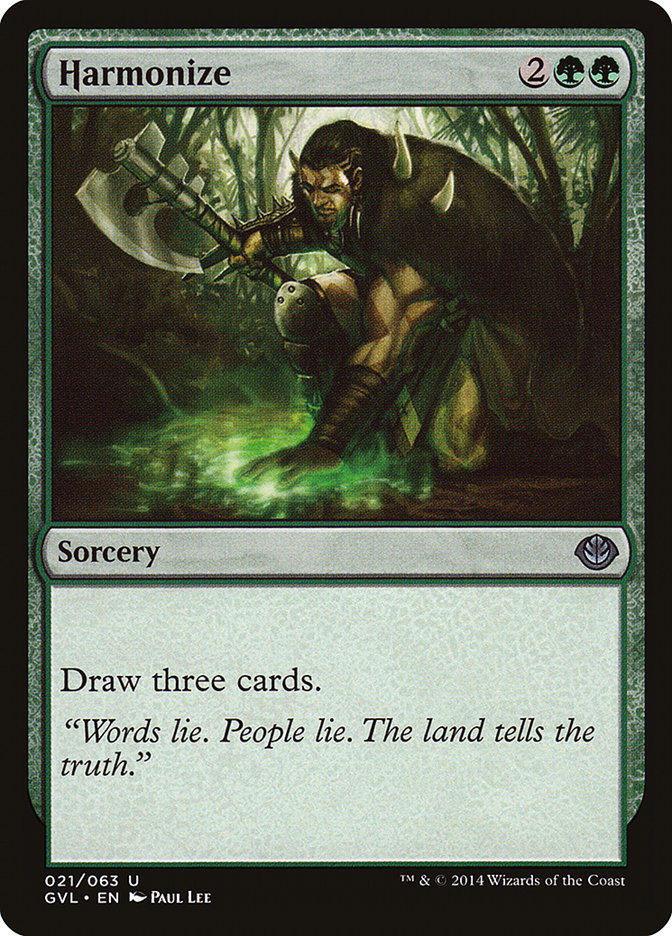 Harmonize (Garruk vs. Liliana) [Duel Decks Anthology] | Local Legends