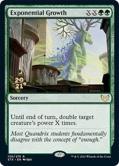 Exponential Growth [Strixhaven: School of Mages Prerelease Promos] | Golgari Games