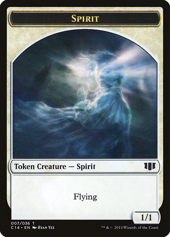 Soldier // Spirit Double-sided Token [Commander 2014 Tokens] | Golgari Games