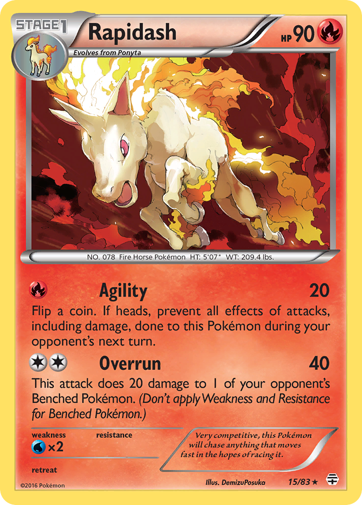 Rapidash (15/83) [XY: Generations] | Golgari Games