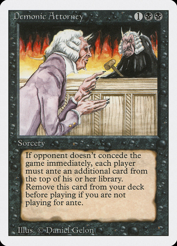 Demonic Attorney [Revised Edition] | Golgari Games