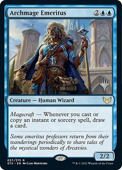 Archmage Emeritus (Promo Pack) [Strixhaven: School of Mages Promos] | Golgari Games