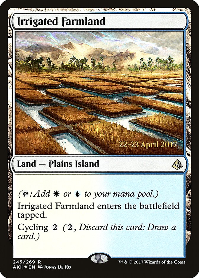 Irrigated Farmland [Amonkhet Prerelease Promos] | Golgari Games