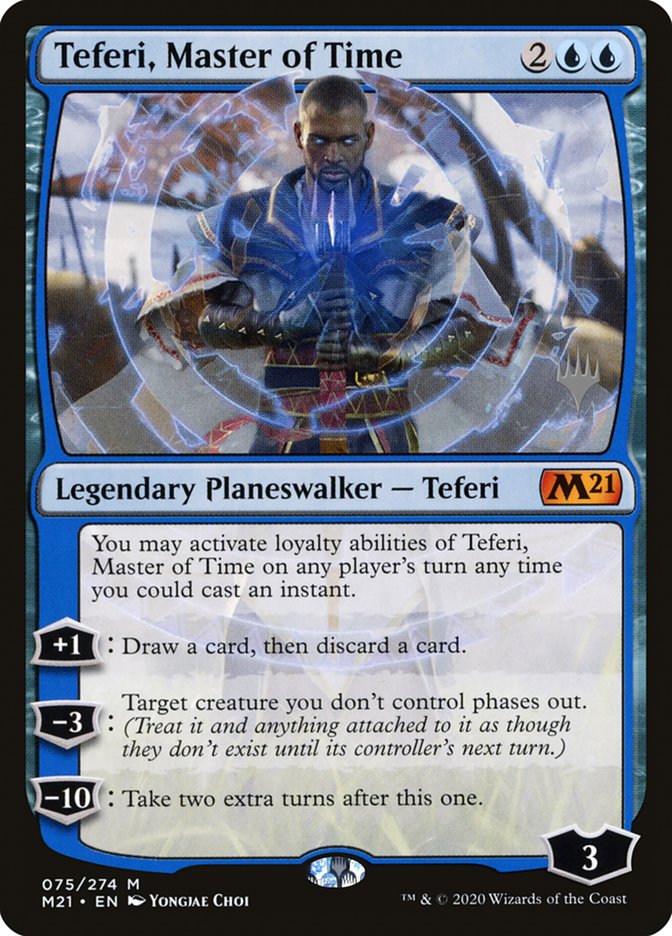 Teferi, Master of Time (Promo Pack) (075) [Core Set 2021 Promos] | Golgari Games