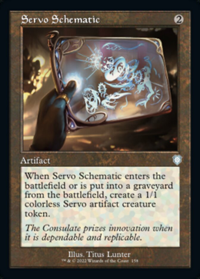Servo Schematic (Retro) [The Brothers' War Commander] | Local Legends