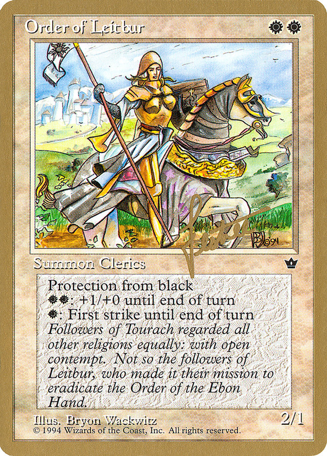 Order of Leitbur (Female) (Bertrand Lestree) [Pro Tour Collector Set] | Local Legends