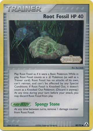 Root Fossil (80/92) (Stamped) [EX: Legend Maker] | Golgari Games