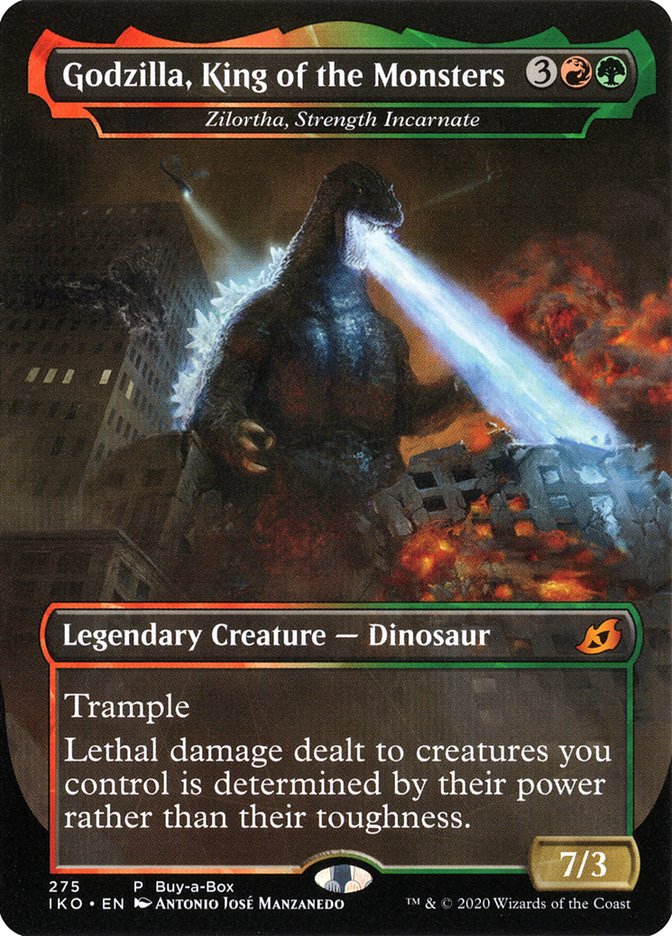 Zilortha, Strength Incarnate - Godzilla, King of the Monsters (Buy-A-Box) [Ikoria: Lair of Behemoths Promos] | Golgari Games