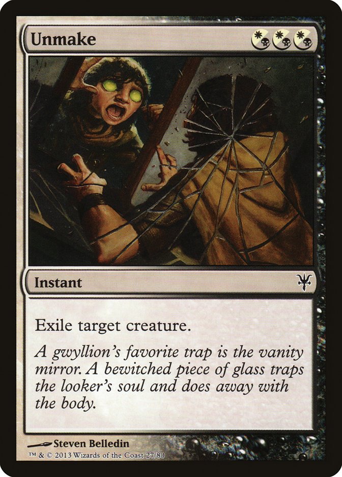 Unmake [Duel Decks: Sorin vs. Tibalt] | Local Legends
