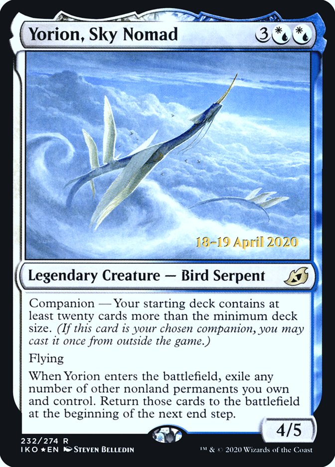 Yorion, Sky Nomad [Ikoria: Lair of Behemoths Prerelease Promos] | Golgari Games