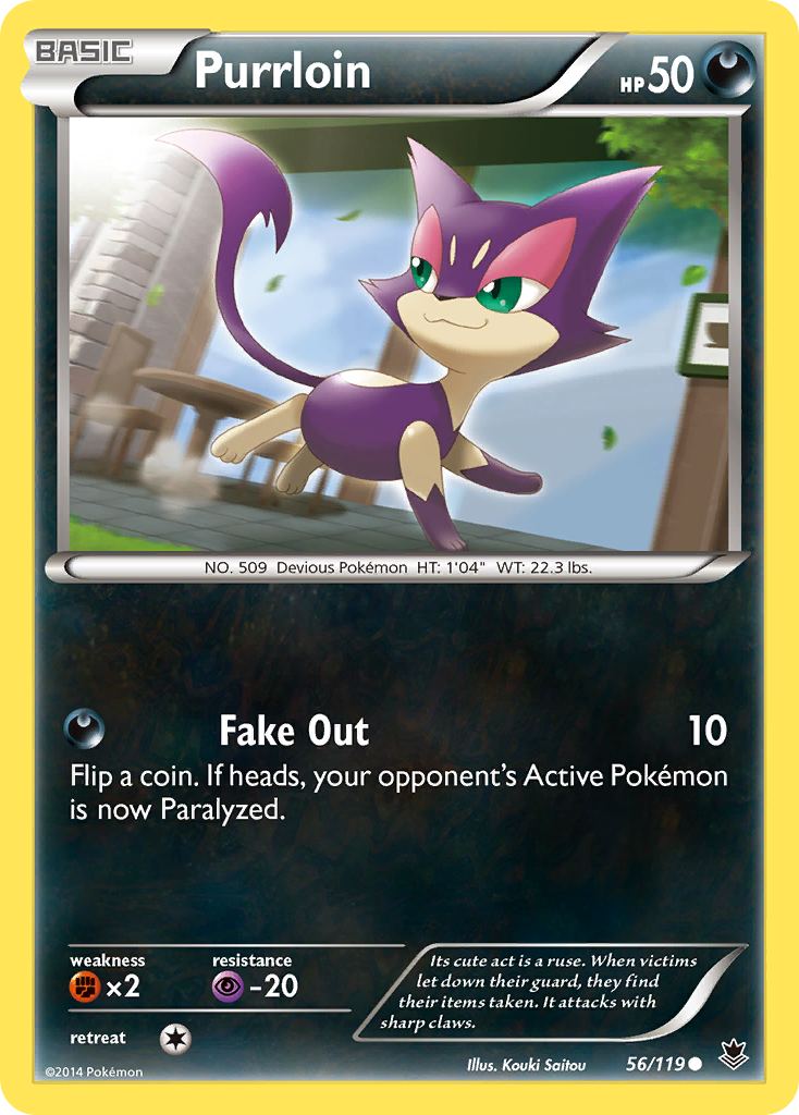 Purrloin (56/119) [XY: Phantom Forces] | Golgari Games