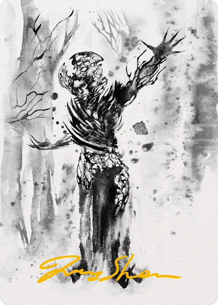 Rustvine Cultivator Art Card (Gold-Stamped Signature) [Phyrexia: All Will Be One Art Series] | Local Legends