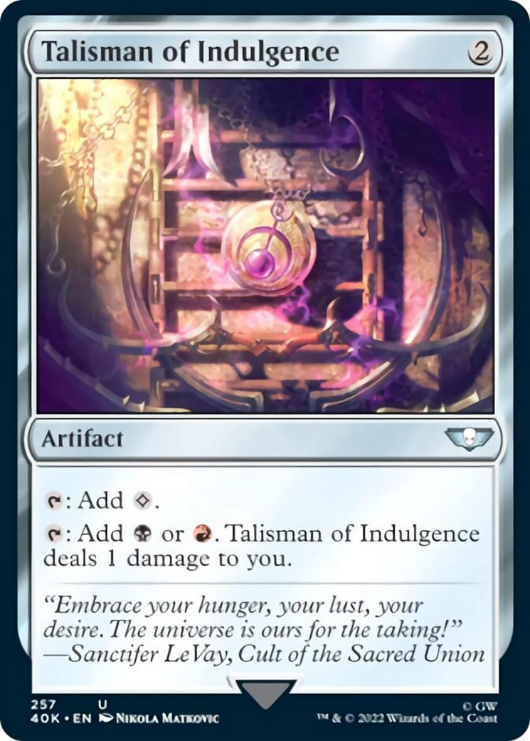 Talisman of Indulgence [Universes Beyond: Warhammer 40,000] | Local Legends