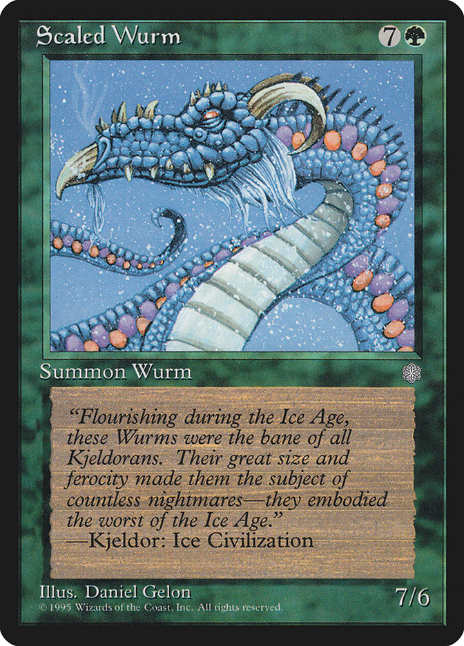 Scaled Wurm [Ice Age] | Golgari Games