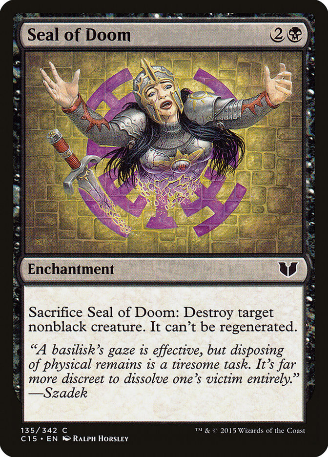 Seal of Doom [Commander 2015] | Golgari Games