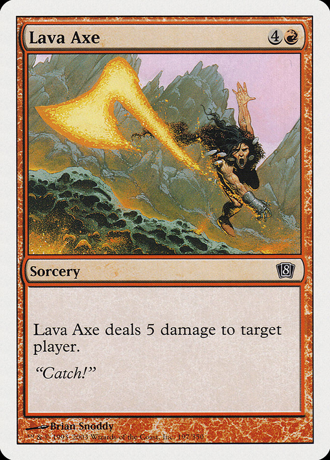 Lava Axe [Eighth Edition] | Local Legends