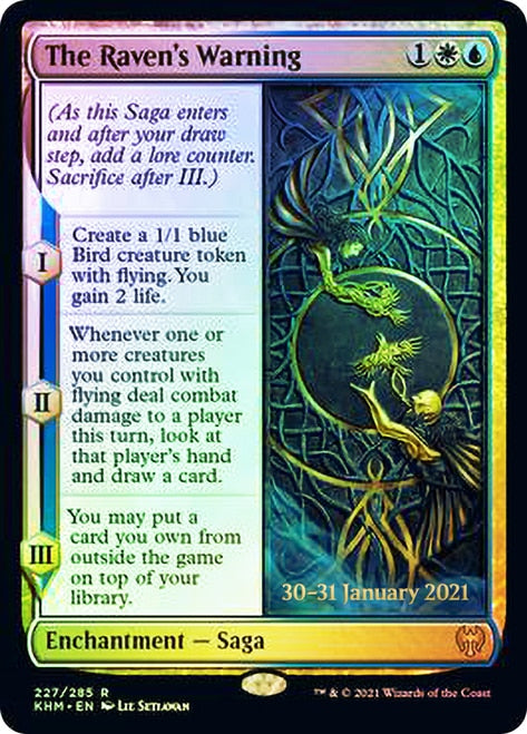 The Raven's Warning [Kaldheim Prerelease Promos] | Golgari Games