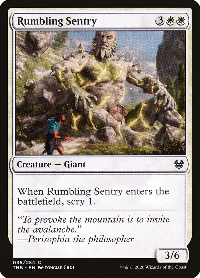 Rumbling Sentry [Theros Beyond Death] | Golgari Games