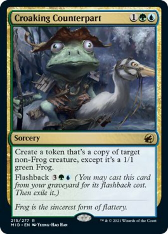 Croaking Counterpart [Innistrad: Midnight Hunt] | Golgari Games