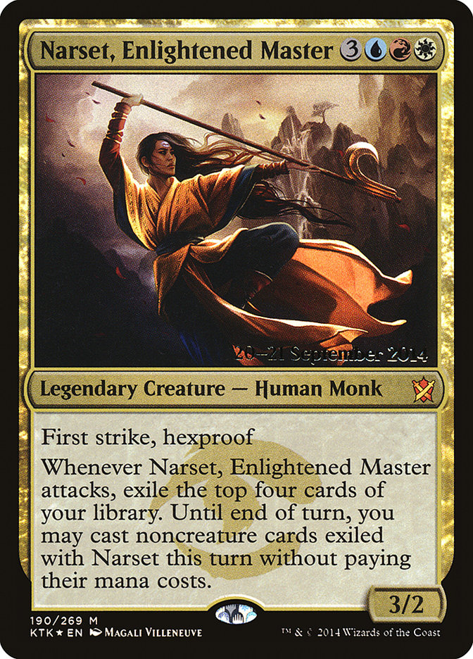 Narset, Enlightened Master [Khans of Tarkir Prerelease Promos] | Golgari Games