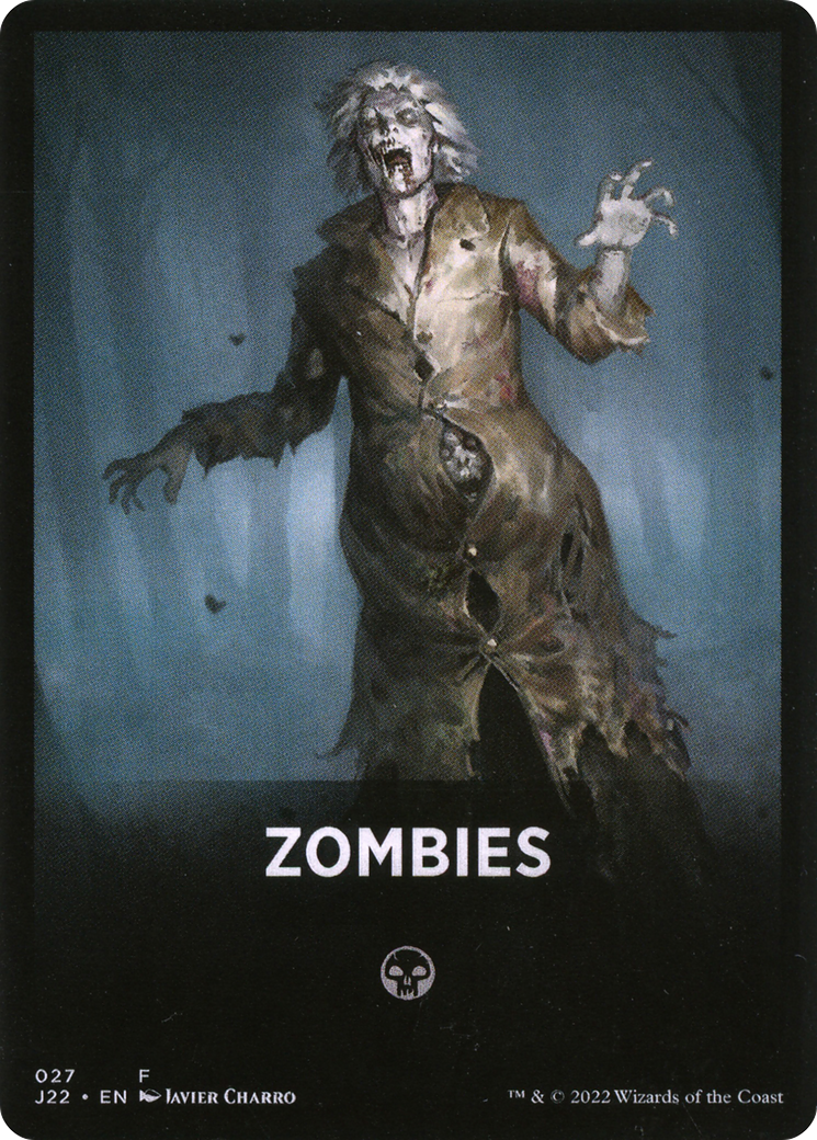 Zombies Theme Card [Jumpstart 2022 Front Cards] | Golgari Games