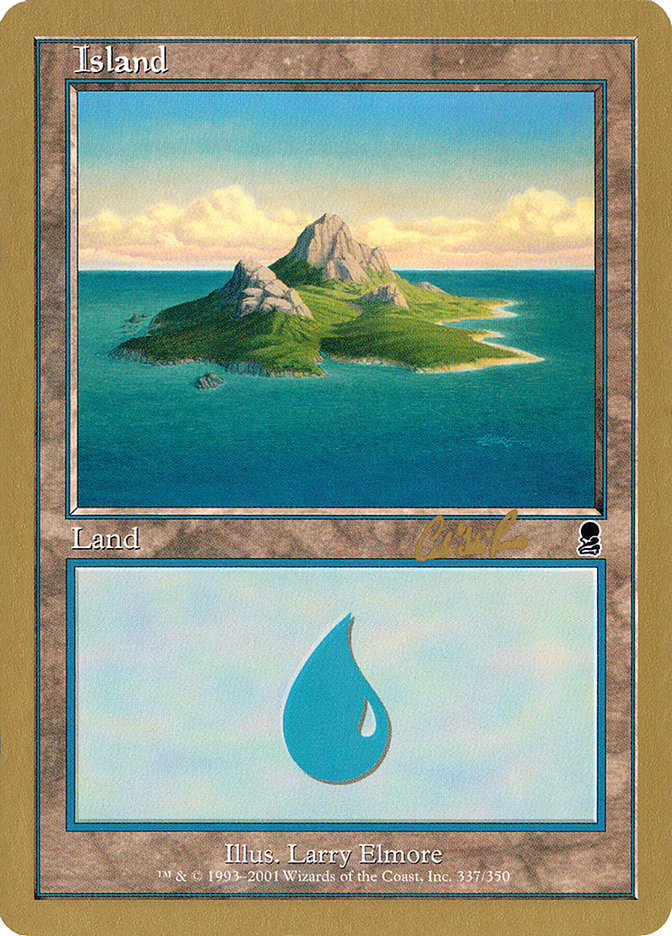 Island (cr337a) (Carlos Romao) [World Championship Decks 2002] | Golgari Games