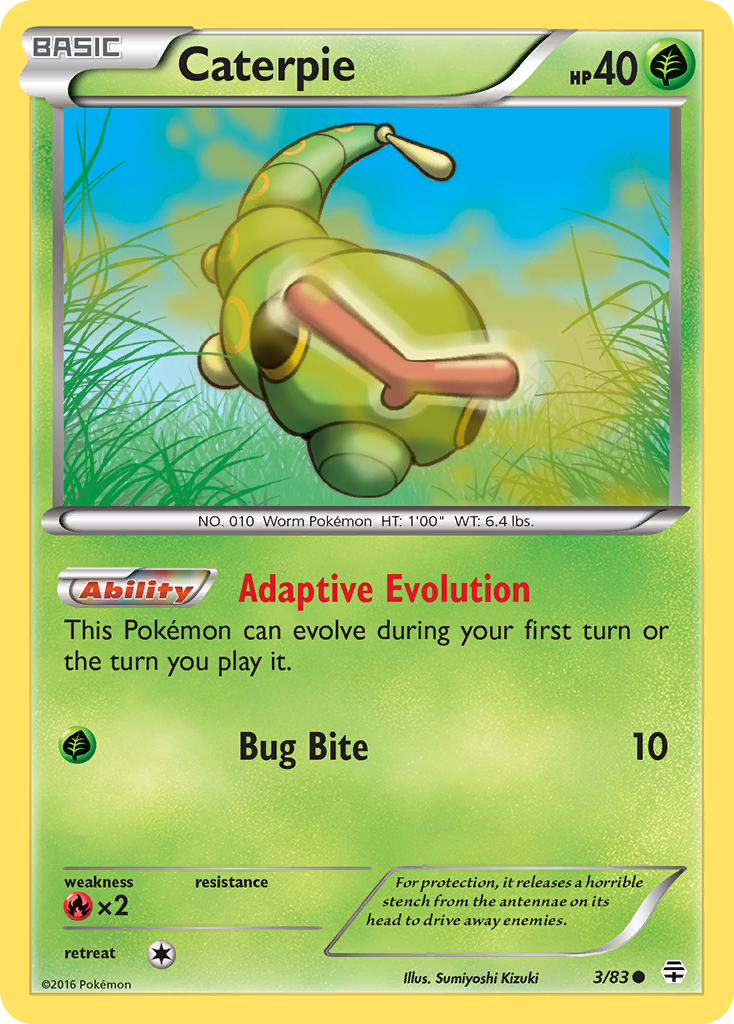 Caterpie (3/83) [XY: Generations] | Golgari Games