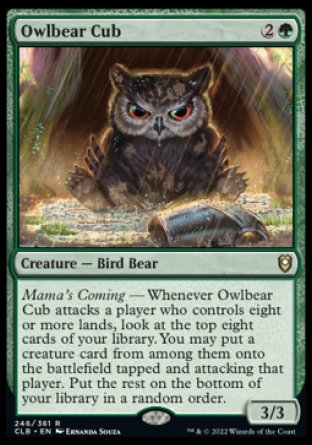 Owlbear Cub [Commander Legends: Battle for Baldur's Gate] | Local Legends
