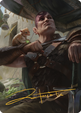 Minsc & Boo, Timeless Heroes Art Card (38) (Gold-Stamped Signature) [Commander Legends: Battle for Baldur's Gate Art Series] | Local Legends