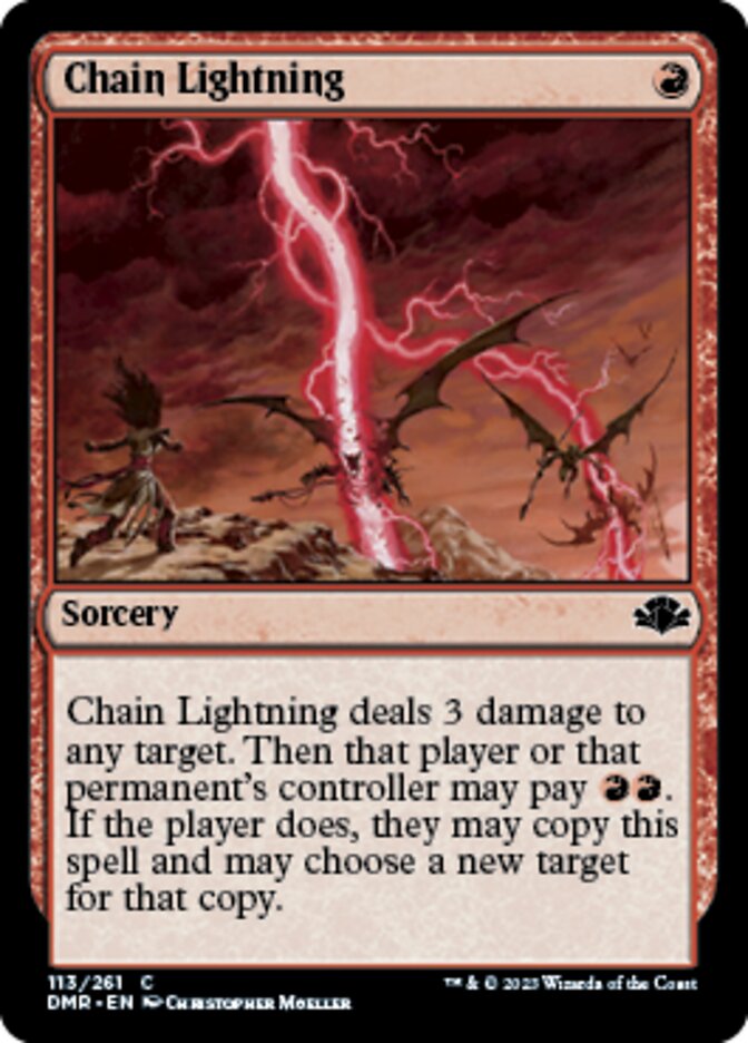 Chain Lightning [Dominaria Remastered] | Golgari Games