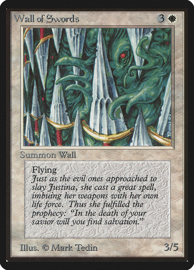 Wall of Swords [Beta Edition] | Golgari Games