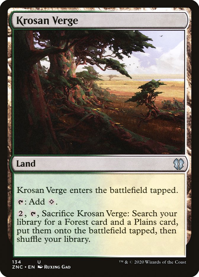 Krosan Verge [Zendikar Rising Commander] | Local Legends