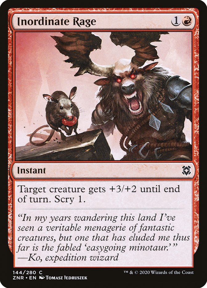 Inordinate Rage [Zendikar Rising] | Local Legends