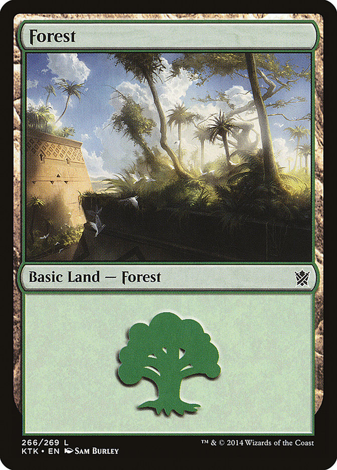 Forest (266) [Khans of Tarkir] | Golgari Games