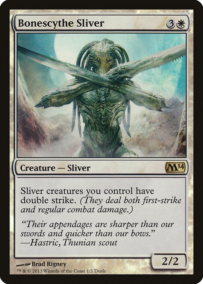 Bonescythe Sliver (Duels of the Planeswalkers Promos) [Duels of the Planeswalkers Promos 2013] | Golgari Games